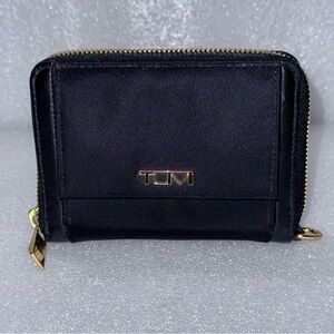 TUMI Trifold Zip Around Wallet